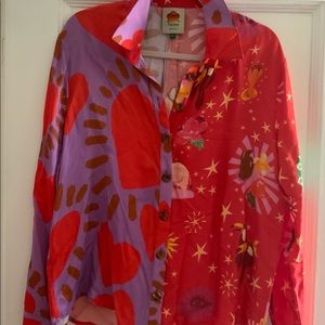 Farm Rio silk blouse